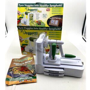 Veggetti Pro Table Top Spiralizer Spiral Vegetable‎ Fruit Slicer Cutter 3 Blades